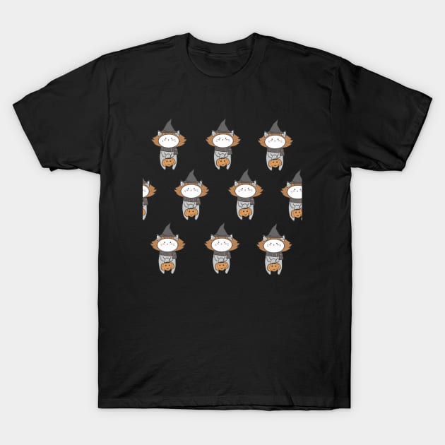 Trick or Treat Cat Edition T-Shirt by RandomAlice